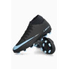 NIKE SUPERFLY 10 CLUB FG/MG BLACK/ICEBLUE
